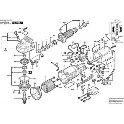 Bosch Spare Parts for Angle Grinder GWS 9-125 CE - 0601344603