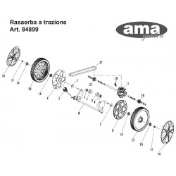 Ama Spare Parts for Self-Propelled Lawnmower LT 46E