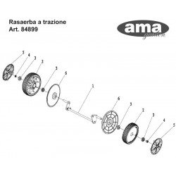 Ama Spare Parts for Self-Propelled Lawnmower LT 46E