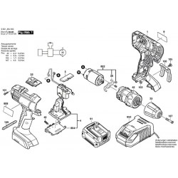 Bosch Spare Parts for Cordless Drill Driver GSR 14,4-2-LI - 3601JA4400