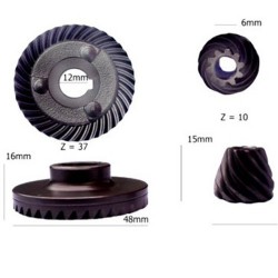 Pignone e Corona per Smerigliatrici Makita 9554-9555-9557-9558 - 1