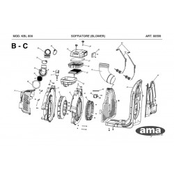Ama Spare Parts for Blower KBL-800