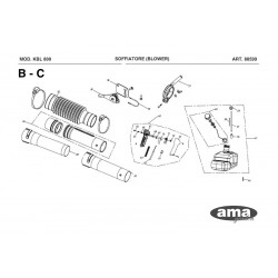 Ricambi Ama per Soffiatore KBL-800