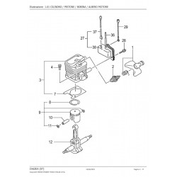 Hitachi Spare Parts for Engine Hedge Trimmer CH62EA (ST)