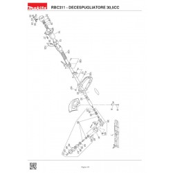 Makita Spare Parts for Brusch Cutter RBC2511