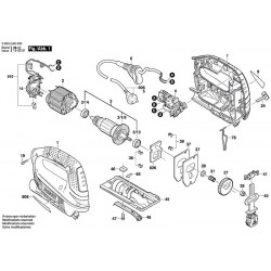 Bosch Spare Parts for Jig Saw Compact Easy PST 650 500W - 3603CA0700