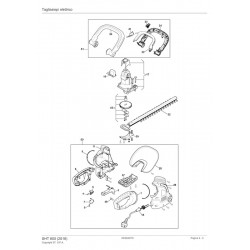 Stiga Parts for Electric Hedge Trimmer SHT 600 (2016) 256060002/14