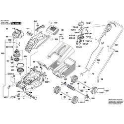 Bosch Spare Parts for Lawnmower Rotak 32 R /230 V/EU - 3600H85B01