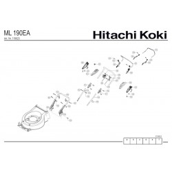 Hitachi Spare Parts for Lawnmower ML 190EA