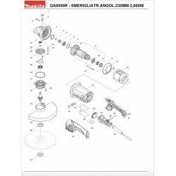 Makita Spare Parts for Angle Grinder GA9050R