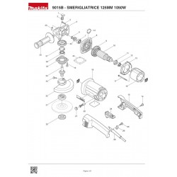 Ricambi Makita per Smerigliatrice Angolare 9015B