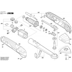 Ricambi Skil per Utensile Multifunzionale 1470 - F015147001