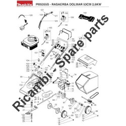 Dolmar Spare Parts for Lawn Mower PM5355S