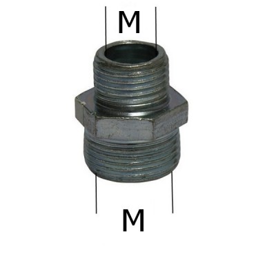 Nipple Male/Male Reduced 3/8"-1/4"