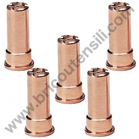 Kit 5 Long Nozzles for Telwin SUPERPLASMA 60/3 HF - 80/3 HF