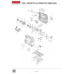 Ricambi Makita per Seghetto Alternativo 4329