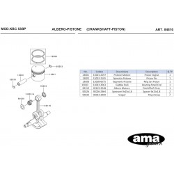 Ricambi Kawasaki per Decespugliatore a Zaino KBC 53BP