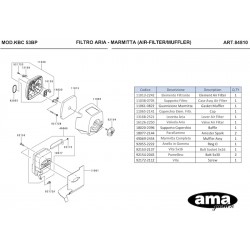 Kawasaki Spare Parts for Bruschcutter KBC 53BP