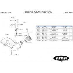 Kawasaki Spare Parts for Bruschcutter KBC 53BP
