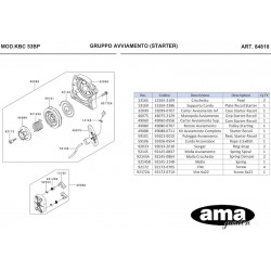 Ricambi Kawasaki per Decespugliatore a Zaino KBC 53BP
