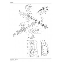 Stiga Spare Parts for Engine Brushcutter SBC 252 F