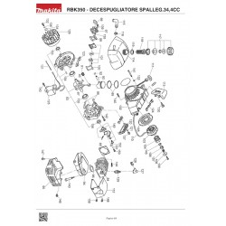 Makita Spare Parts for Backpack Bruschcutter RBK350