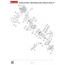 Makita Spare Parts for Chainsaw DCS3410TH/30