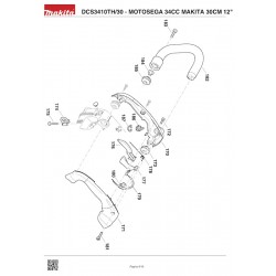 Makita Spare Parts for Chainsaw DCS3410TH/30