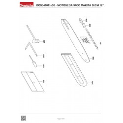 Makita Spare Parts for Chainsaw DCS3410TH/30