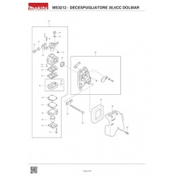 Dolmar Spare Parts for Brusch Cutter MS3212 - 30,5CC