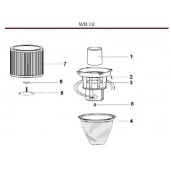 Annovi & Reverberi Parts for Vacuum Cleaner WD 18