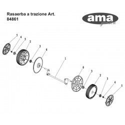Ama Spare Parts for Self-Propelled Lawnmower AMA LTS 461H
