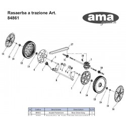 Ama Spare Parts for Self-Propelled Lawnmower AMA LTS 461H
