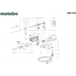 Ricambi Metabo per Trapano a Percussione SBE 550 00536000