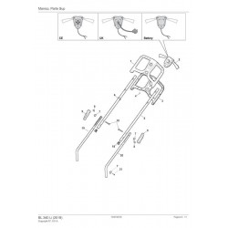 Ricambi Alpina per Rasaerba a Batteria BL 340 Li