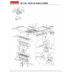 Ricambi Makita per Sega da Banco MLT100