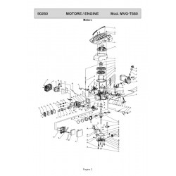 Ama Spare Parts for Lawnmower Engine MVG - T680 - 90260