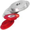 Coppia Flange in Alluminio foro 100 a 25/20 per Ruote Lamellari