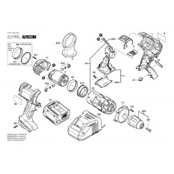 Ricambi Bosch per Trapano Battente a Batteria GSB 14,4 VE-2LI
