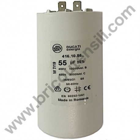 Condensatore 55mF 450V per Idropulitrice Lavor GIANT 24