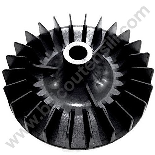 Paletta Ventola Motore Uxcell 12 Giranti, Albero Rotondo 142x18 Mm, Plastica Nera, Ricambio