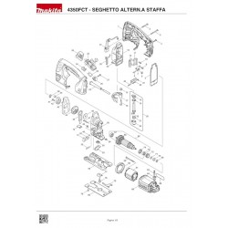 Makita Spare Parts for Jigsaw 4350FCT