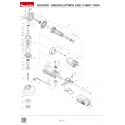 Makita Spare Parts for Angle Grinder GA4540R