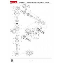 Ricambi Makita per Lucidatrice PO6000C
