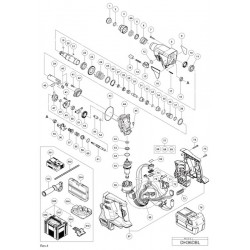 Hitachi Spare Parts for Cordless Rotary Hammer DH36DBL