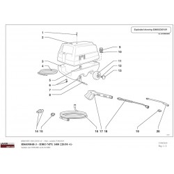 Ricambi Originali Lavor per Idropulitrice NPX 1400 - 8.605.0048