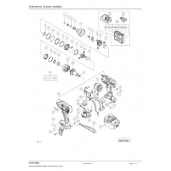 Hitachi Spare Parts for Cordless Impact Driver WM14DBL
