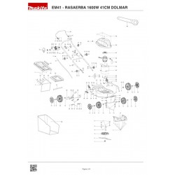 Makita Spare Parts for Lawn Mower EM41