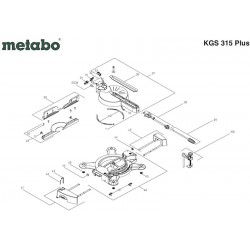 Metabo Spare Parts for Mitre Saw KGS 216 M/0102160400