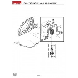 Dolmar Spare Parts for Electric Hedge Trimmer HT63